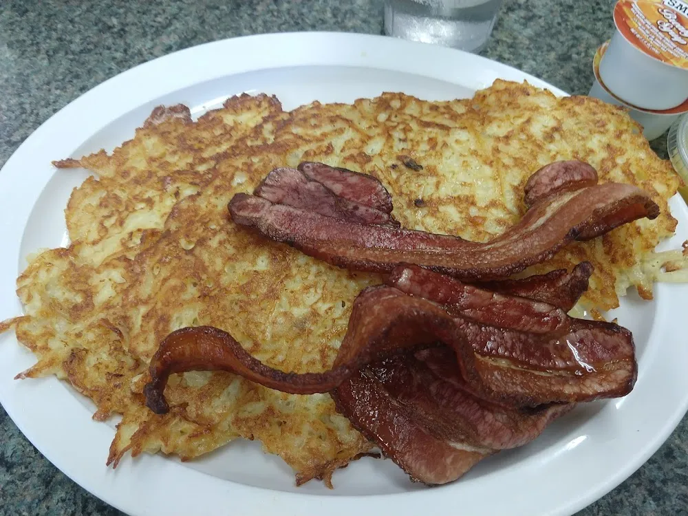 Potato Pancakes and Extra Thick Bacon